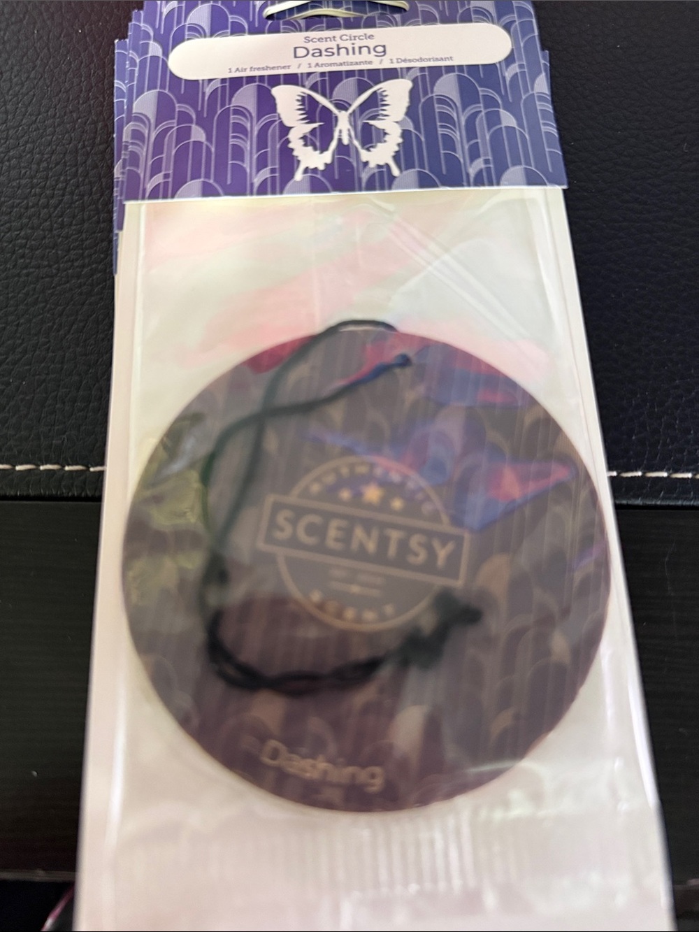 Scentsy Dashing Scent Circle - Purple and Black Accent
